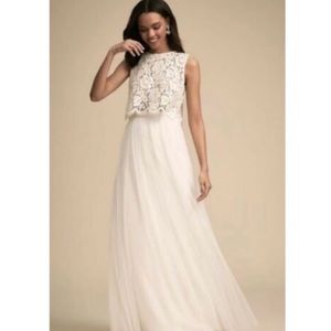 BHLDN Jenny Yoo Louise Ivory Wedding Tulle Skirt